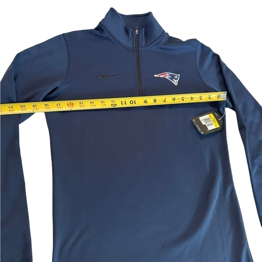New England Patriots Nike Dri-Fit Half Zip Pullover Navy NFL Size Small NWT - Picture 10 of 17